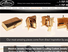 Tablet Screenshot of mauricejewelrydesign.com